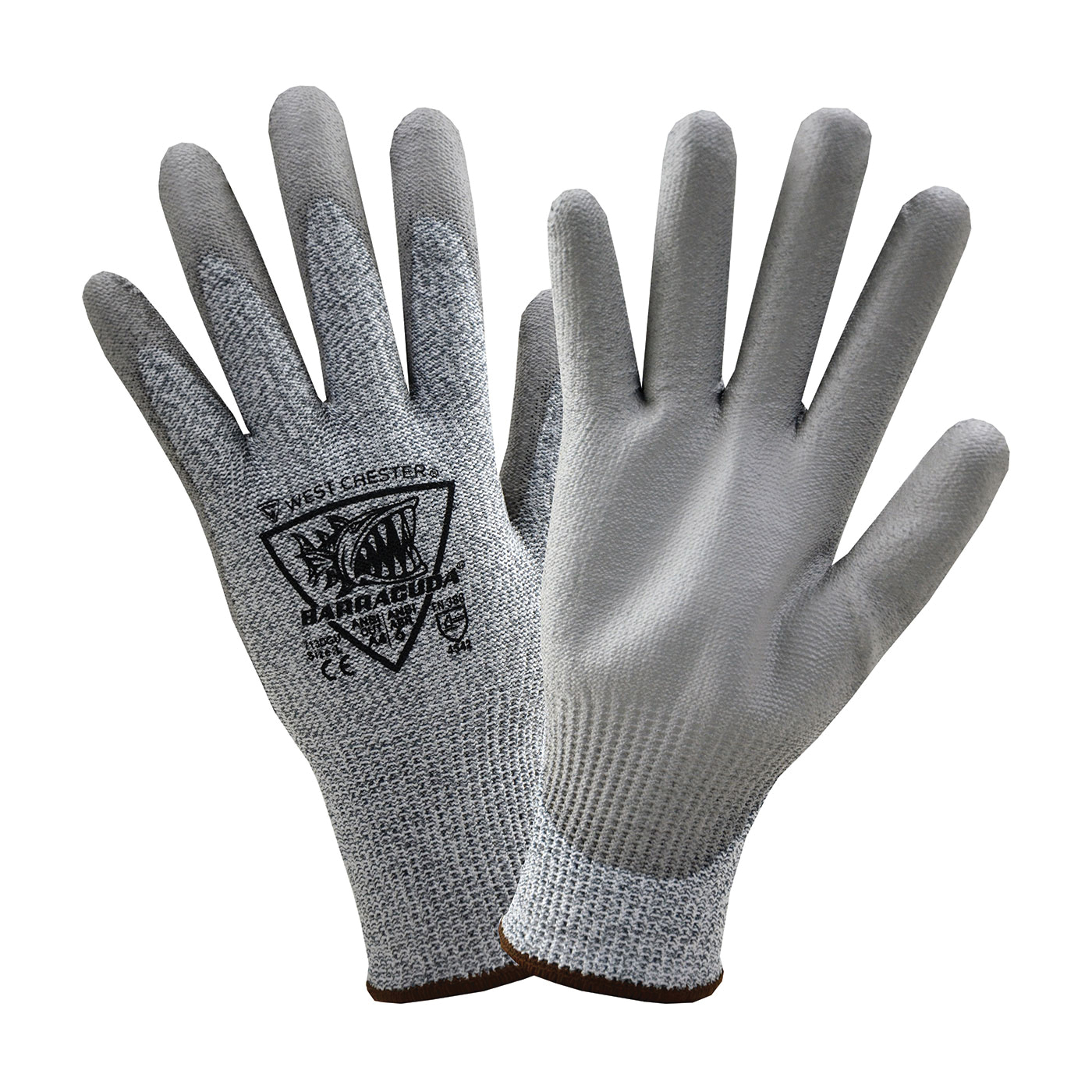 PIP® Barracuda 713DGU/XL Cut Resistant Gloves, XL, HPPE Fiber, Rib Knit Cuff, Resists: Abrasion and Cut, ANSI Cut-Resistance Level: A4