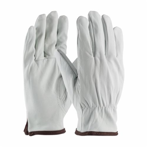 PIP® 71-3618 Premium Grade General Purpose Gloves, Drivers, Top Grain Goatskin Leather Palm, Top Grain Goatskin Leather, Gray, Slip-On Cuff, Uncoated Coating, Resists: Abrasion, Unlined Lining, Keystone Thumb