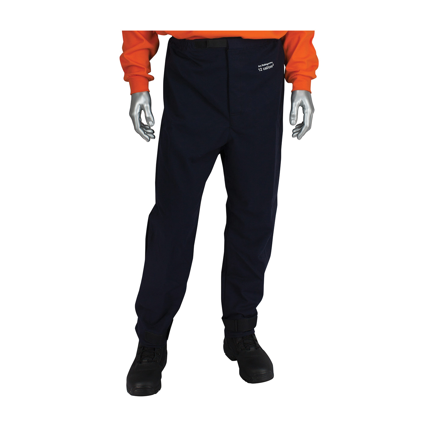 PIP® 9100-22070/5XL Flame Resistant Overpant, 64 to 66 in Waist, 32 in L Inseam, Navy, 88% Cotton/12% Nylon