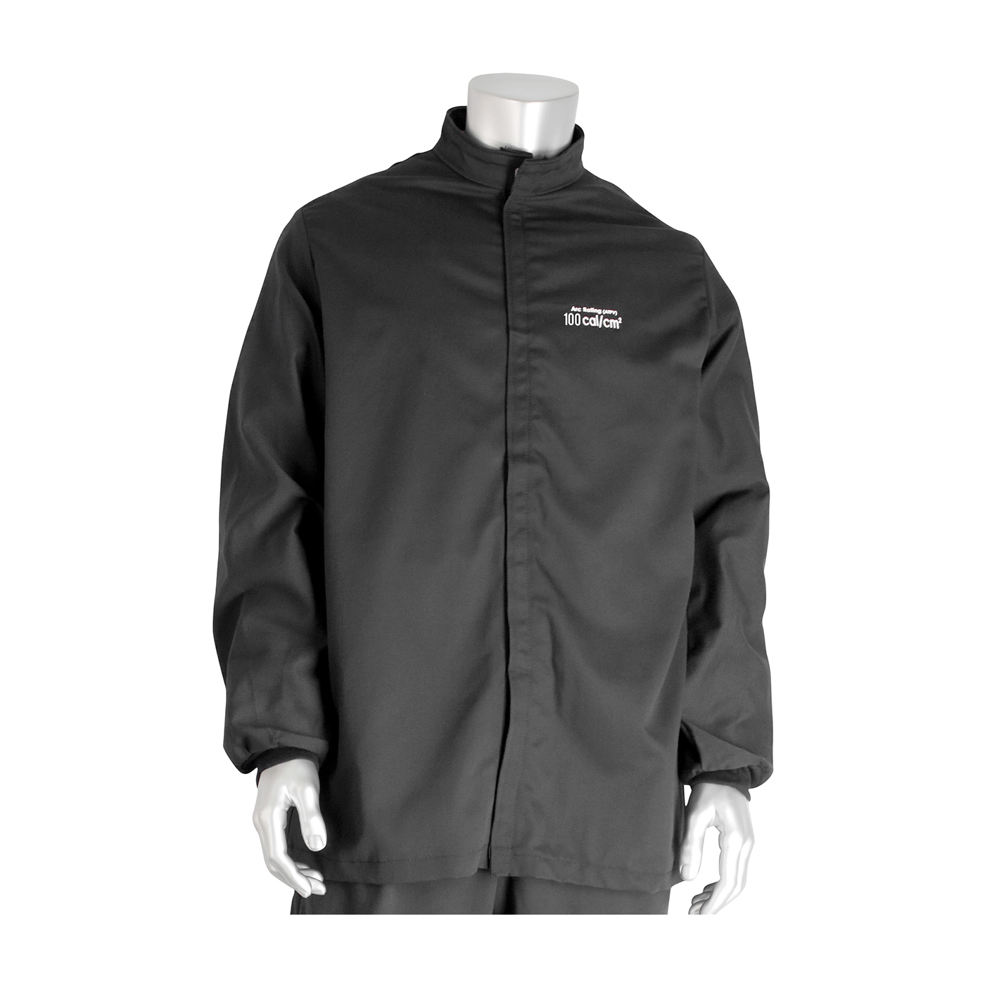 PIP® 9100-52750/XL Arc and Flame Resistant Jacket, XL, Gray, Aramid/Cotton, 48 to 50 in Chest, Resists: Arc and Flame, ASTM F1506-10a, ASTM F2178-12