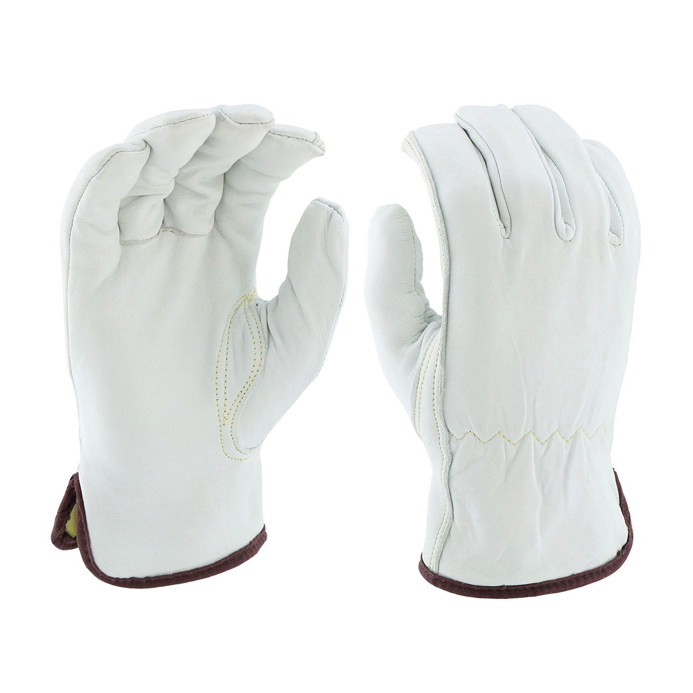 PIP® 9110/L Standard Grade Cut-Resistant Gloves, L, Sheep Grain Leather, Slip-On Cuff, Resists: Abrasion, Cut, Puncture and Tear, ANSI Cut-Resistance Level: A4, Paired Hand