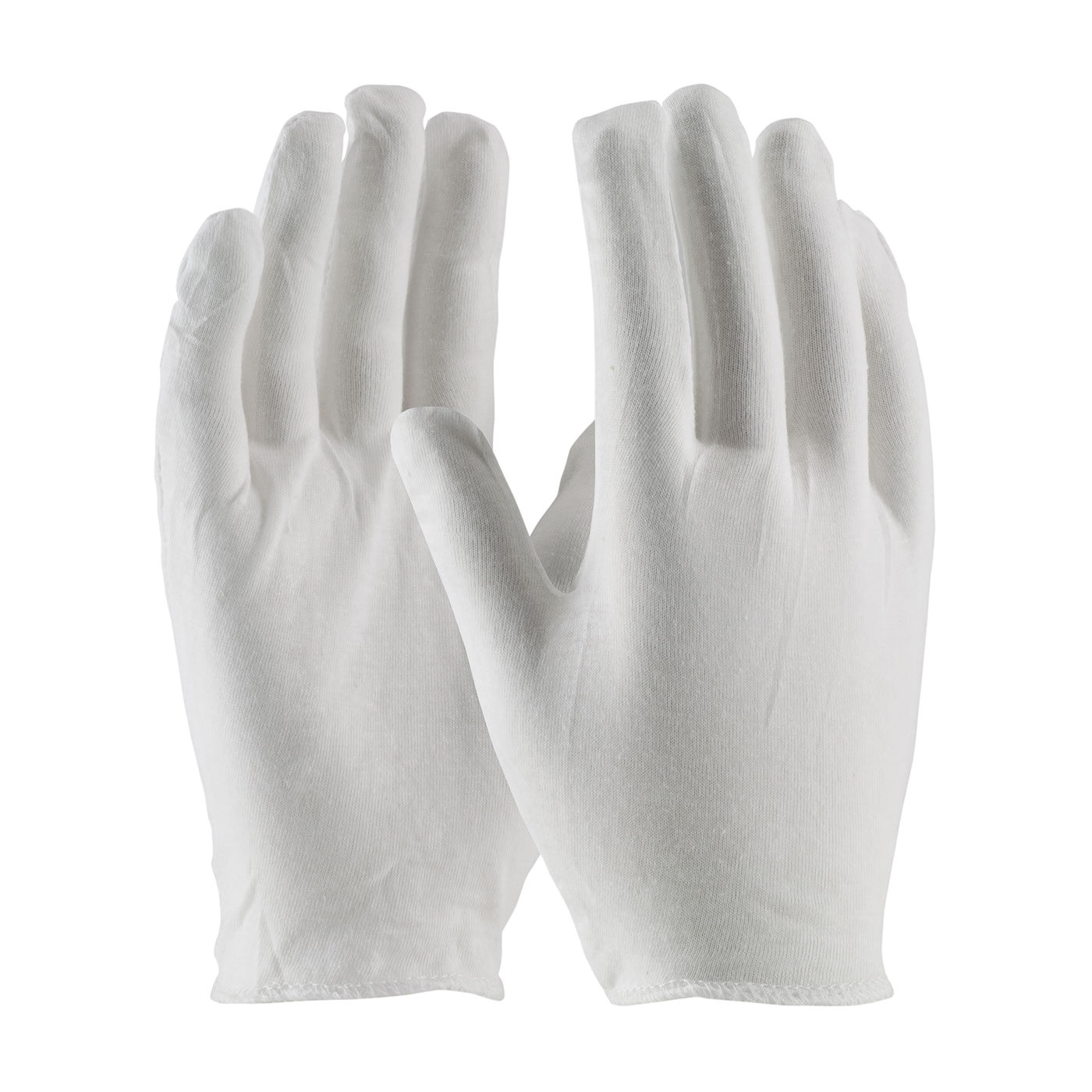 PIP® CleanTeam® 97-500H Lightweight Men's Premium Grade Reversible Inspection Gloves, Universal, Cotton, White, Seamless Style, Paired Hand, 8.9 in L