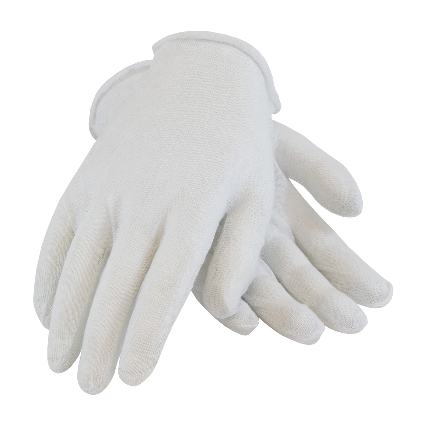 PIP® CleanTeam® 97-501I Economy Grade Ladies Lightweight Reversible Inspection Gloves, Universal, Cotton, White, Seamless Style, Paired Hand, 8.7 in L