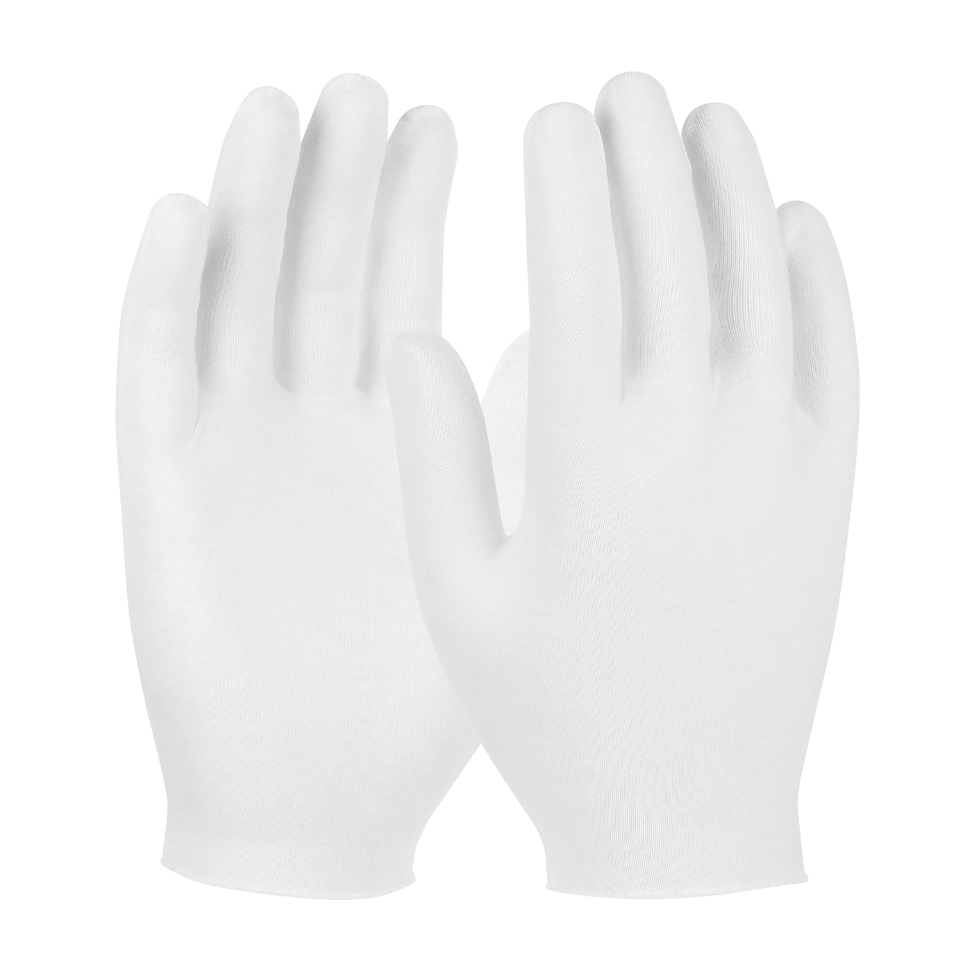PIP® CleanTeam® 97-521 Ladies Medium Weight Premium Grade Reversible Inspection Gloves, Universal, Cotton, White, Seamless Style, Paired Hand, 8.7 in L