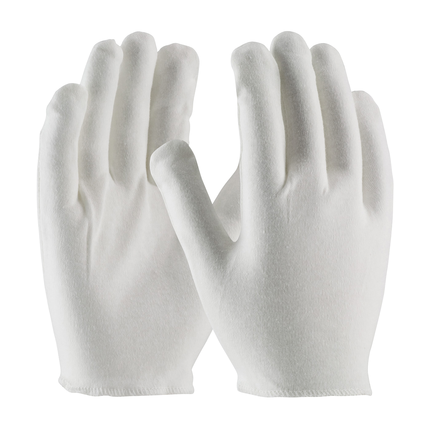 PIP® CleanTeam® 97-540H Heavyweight Men's Premium Grade Reversible Inspection Gloves, Universal, Cotton, White, Seamless Style, Paired Hand, 8.7 in L