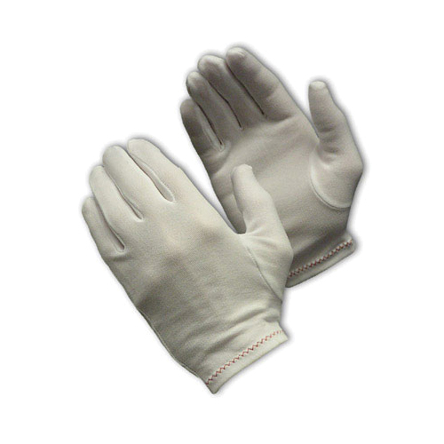 PIP® CleanTeam® 98-701 Heavyweight Ladies Inspection Gloves, Stretch Nylon, White, Seamless Style, Paired Hand, 8-1/2 in L
