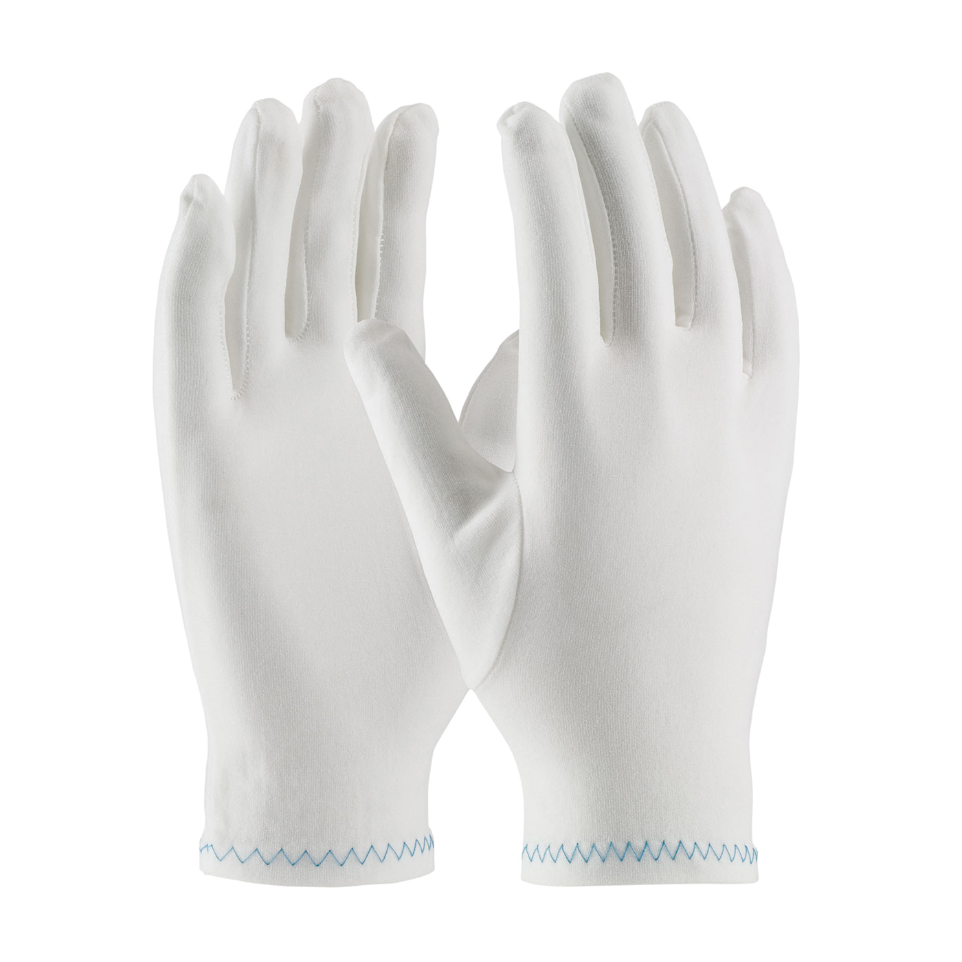 PIP® CleanTeam® 98-712 Heavyweight Men's Inspection Gloves, Stretch Nylon, White, Seamless Style, Paired Hand, 8.9 in L