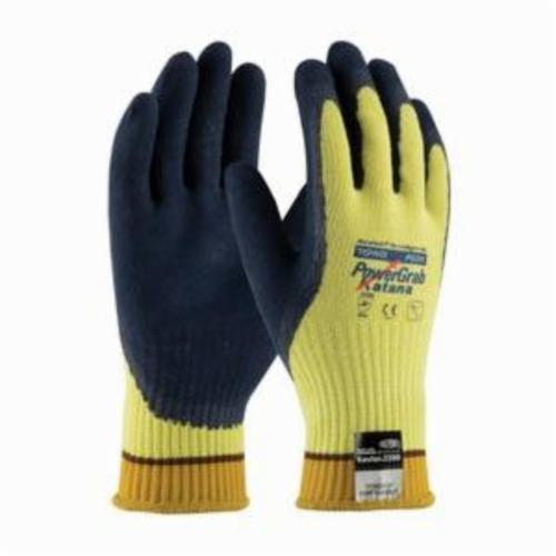 PIP® PowerGrab™ Katana 09-K1700 Unisex Cut Resistant Gloves, Latex with Micro Finish Grip Coating, DuPont™ Kevlar®/Steel, Elastic Knit Wrist Cuff, Resists: Abrasion, Cut, Heat, Puncture and Tear, ANSI Cut-Resistance Level: A4