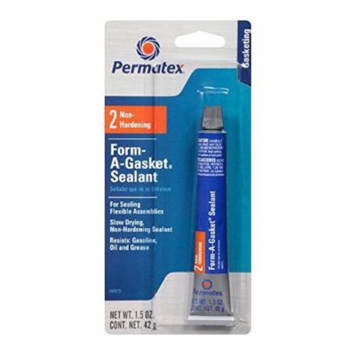 Permatex® 80015 Form-A-Gasket® #2 Flexible Cure Slow Dry Gasket Sealant, 1.5 oz Tube
