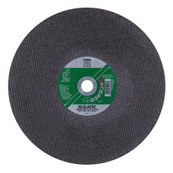 PFERD 64238 Performance Line SG-ELASTIC Flat Large Diameter Cut-Off Wheel, 14 in Dia x 3/16 in THK, 1 in Center Hole, 24 Grit, Silicon Carbide Abrasive