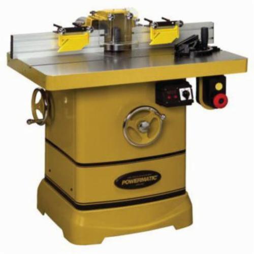 Powermatic® 1280100C Reversible Wood Shaper With Electrical Control, 1-1/4 in Dia Spindle, 4 in Spindle Travel, 40 x 30 in Table, 3 hp, 1, 230 VAC, 7500/10000 rpm