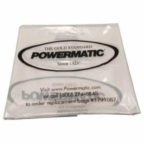 Powermatic® 1791087 PMCPB-20 Collection Bag, 20 in, For Use With Dust Collectors, Plastic, Clear