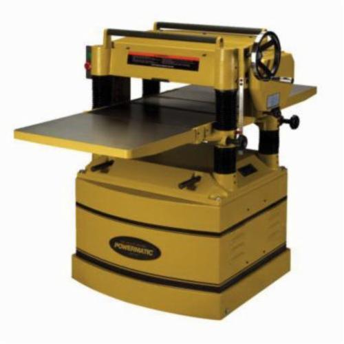 Powermatic® 1791316 209HH Helical Adjustable Planer, 20 in W Cutting, 3/32 in Depth of Cut, 5000 rpm Speed, 5 hp, 230/460 VAC