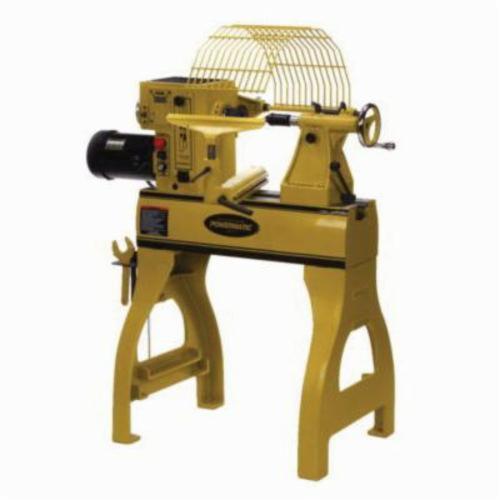 Powermatic® 1792020 Short Bed Woodworking Lathe, 17 in Swing Over Tool Rest Base,) 3200 rpm Spindle, 20 in Distance Between Centers, 2 hp, 220 VAC, 6.2 A, 1 ph