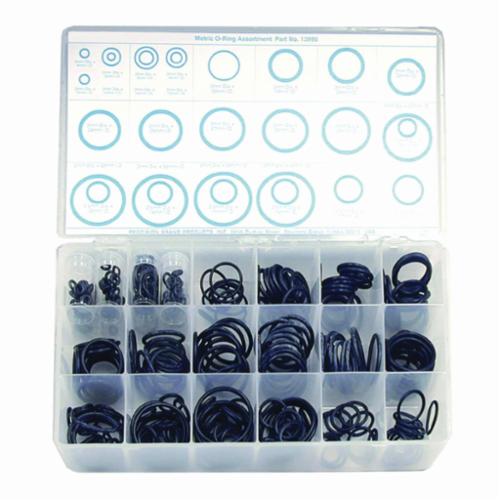 Precision Brand® 13995 O-Ring Assortment, 350 Pieces, 70 Duro Buna-N Rubber, Import