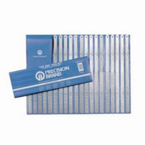 Precision Brand® 19G40 Feeler Gage Assortment, 12 in L x 1/2 in W, 20 Pieces, C1095 Spring Steel