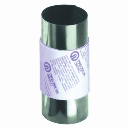Precision Brand® 22L10 Shim Stock, 302 Full Hard Stainless Steel, 50 in Roll L x 6 in W x 0.01 in THK
