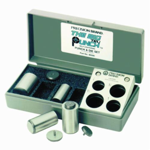 Precision Brand® "The Big" TruPunch™ 40200 Punch and Die Set, 8 Pieces, A2 Tool Steel