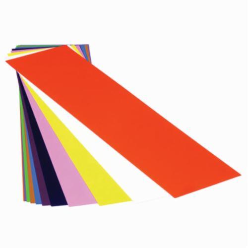Precision Brand® 44570 Color Coded Flat Sheet Shim, Coral, Vinyl, 20 in L x 5 in W x 0.03 in THK