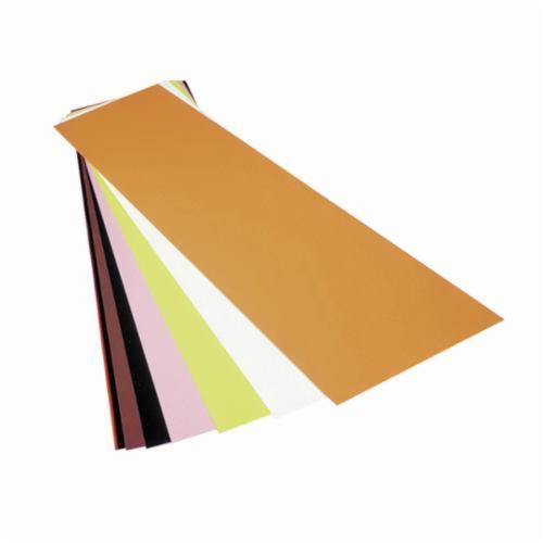 Precision Brand® 44245 Flat Sheet Color Coded Shim, Brown, Vinyl, 20 in L x 10 in W x 0.01 in THK