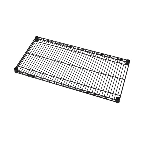 Quantum® 1236BK Wire Shelf, 12 in W x 36 in D, 800 lb Load, Steel