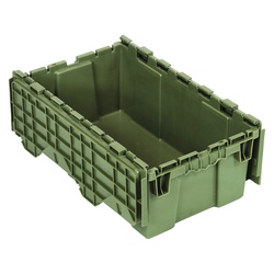 Quantum® QDC2012-7 QDC Heavy Duty Attached Top Container, 20 in L x 11-1/2 in W x 7-1/2 in H, 0.5 cu-ft, Gray