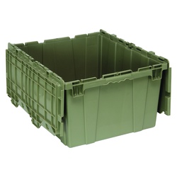 Quantum® QDC2420-12 QDC Heavy Duty Attached Top Container, 24 in L x 20 in W x 12-1/2 in H, 2.44 cu-ft, Gray