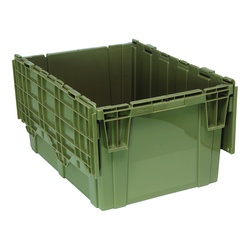 Quantum® QDC2820-15 QDC Heavy Duty Attached Top Container, 28 in L x 20-5/8 in W x 15-5/8 in H, 4 cu-ft, Gray