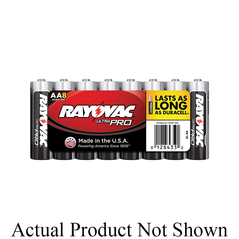 Rayovac® ALAA-8J Ultra Pro™ Battery, Alkaline, 1.5 VDC V Nominal, AA