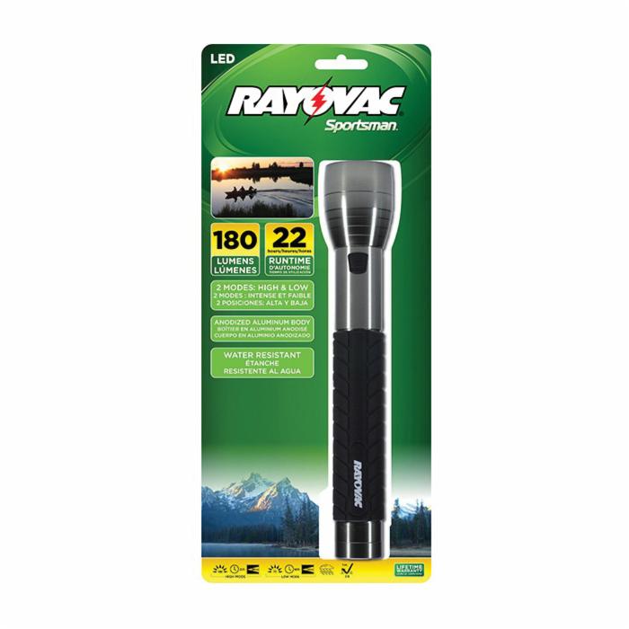 Rayovac® SE4W3CA Sportsman Extreme Flashlight, 4 W, LED Bulb, Anodized Aluminum Housing, 200 Lumens