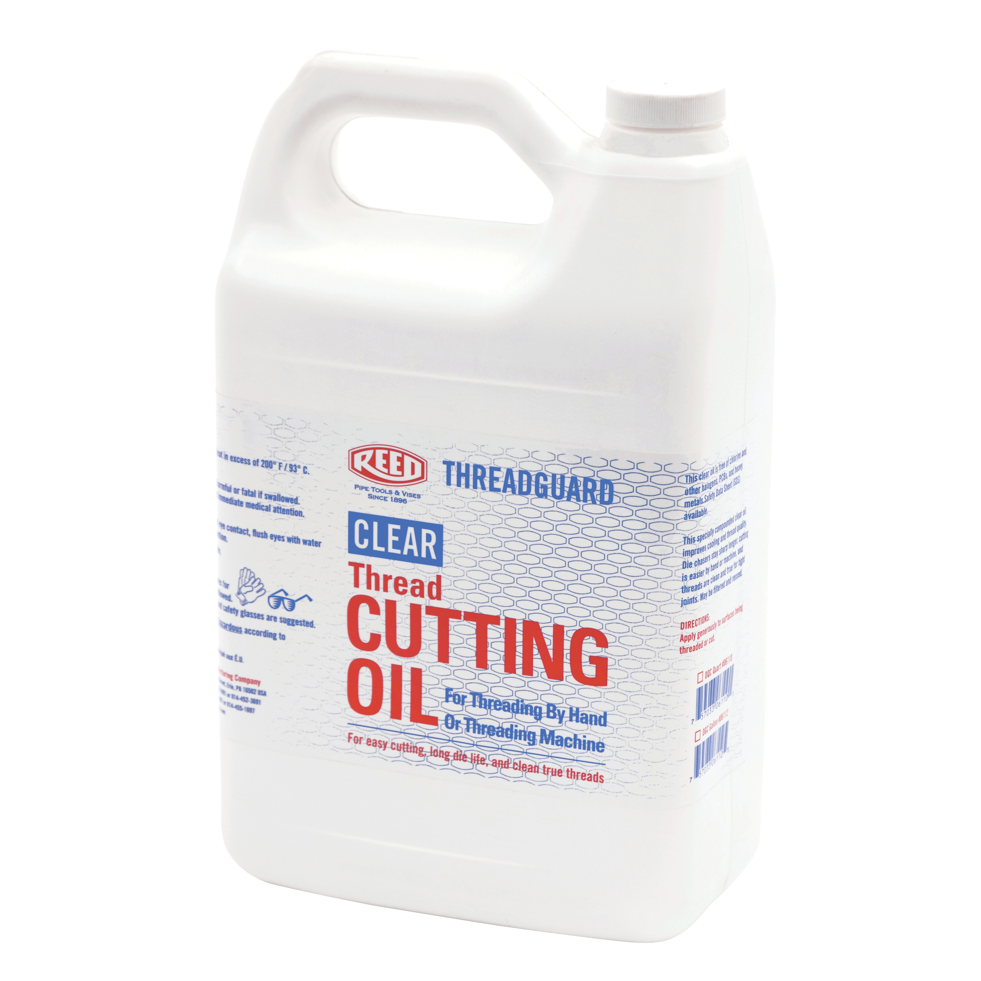 Reed Threadguard 06116 Clear Cutting Oil, 55 gal, Petroleum, Liquid, Amber