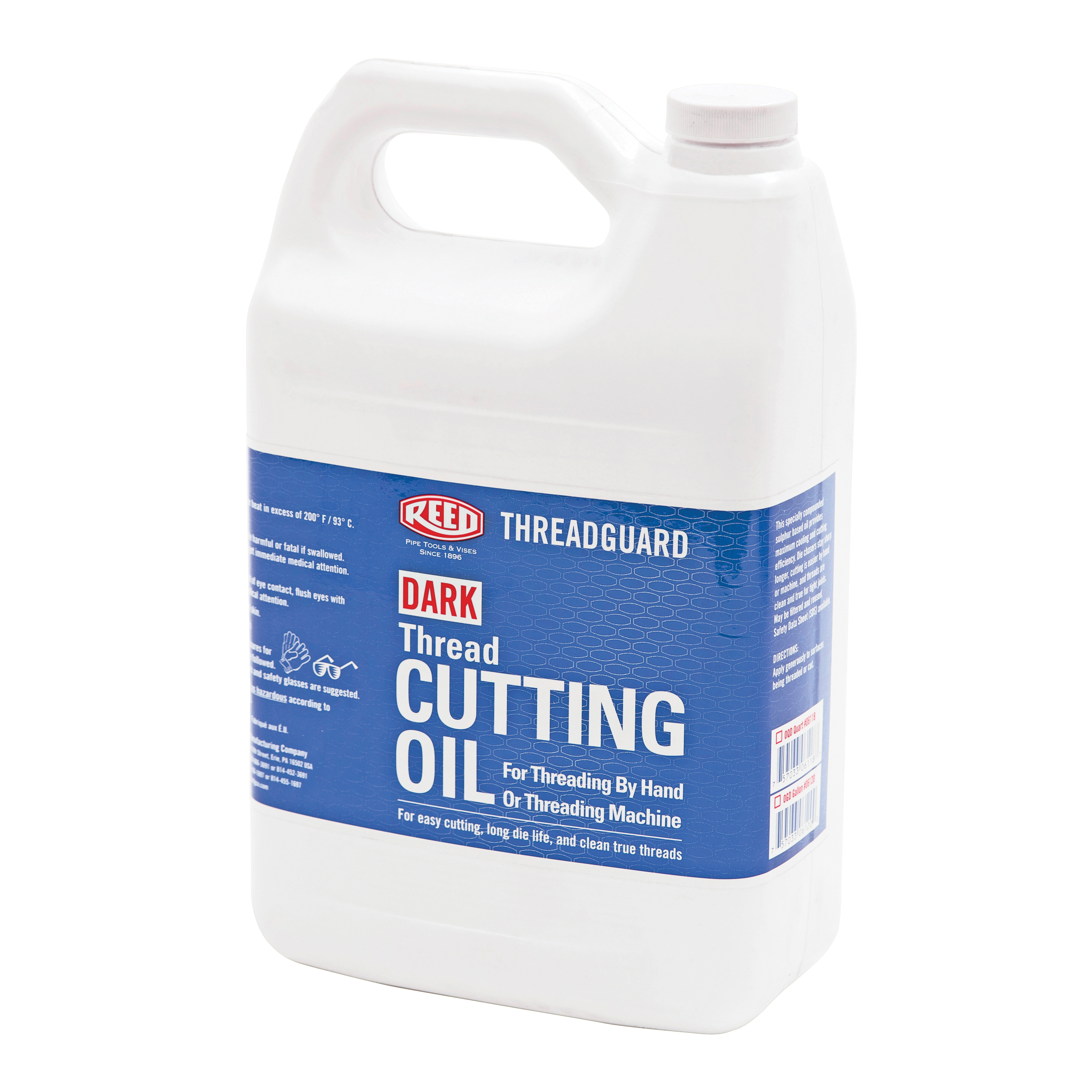 Reed Threadguard 06120 Dark Cutting Oil, 1 gal Bottle Container, Petroleum, Liquid, Amber