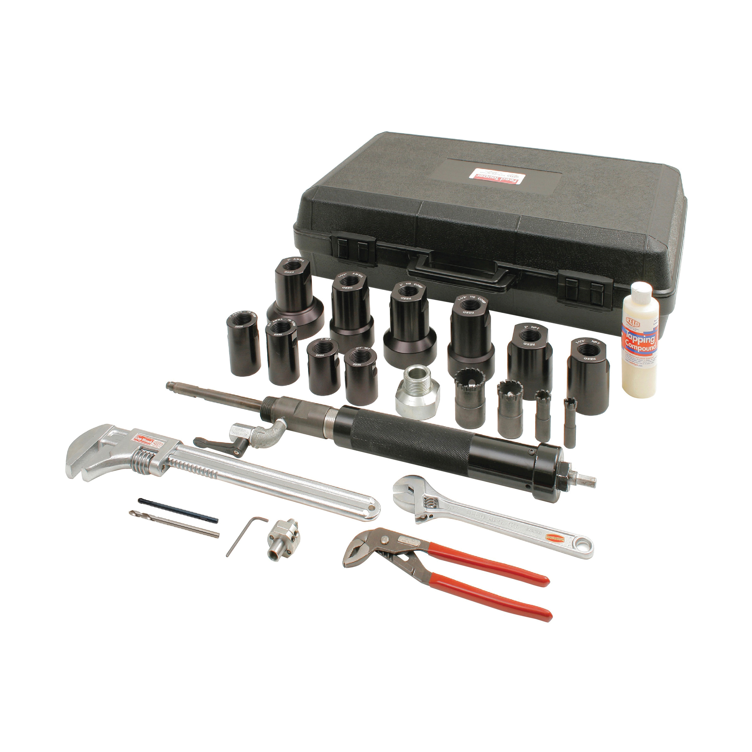Reed Feed Tap™ 09165 Drilling Machine Kit, 3/4 to 2 in Pipe Dillon Supply