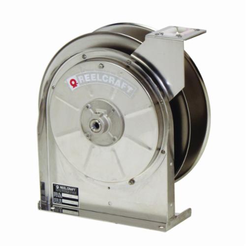 Reelcraft® 5600 OLS 5000 Corrosion-Resistant Low and Medium Pressure Hose Reel, 3/8 in ID x 3/5 in OD x 35 ft L Hose, 300 psi Pressure, 14 in Dia x 2-1/2 in W Reel, Domestic