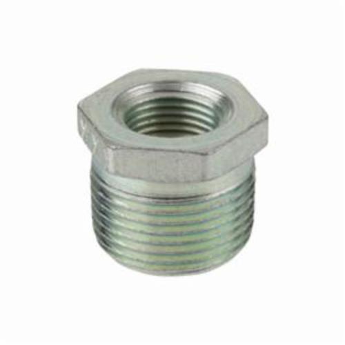 Smith-Cooper® 24HB4004002 Hex Head Pipe Bushing, Steel, 1/2 x 1/4 in Nominal, NPSC End Style, Galvanized