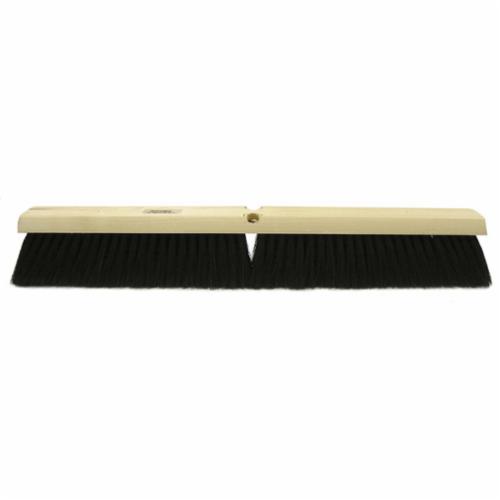 Vortec Pro® 25231 Push Broom, 18 in OAL, 3 in L Trim, Medium Sweep Face, Black Tampico Bristle
