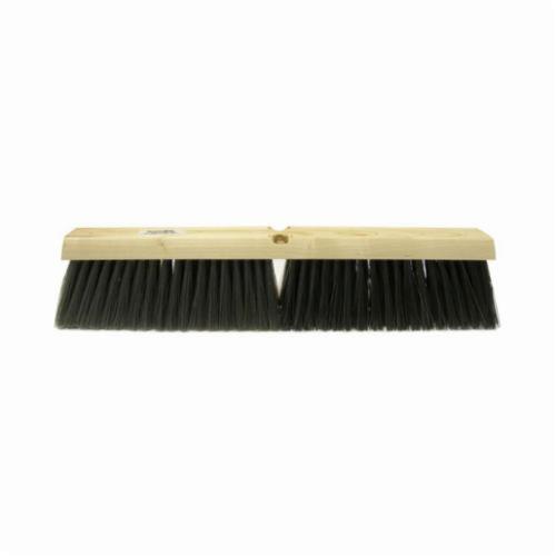 Perma-Sweep™ 42167 Push Broom, 18 in OAL, 3 in L Trim, Coarse Sweep Face, Maroon Polypropylene Bristle