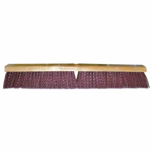 Vortec Pro® 25239 Threaded Tip Push Broom, 24 in OAL, 3-1/4 in L Trim, Maroon Polypropylene Bristle