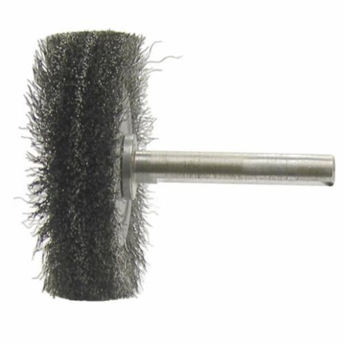 Bore-Rx™ 17214 Crosshole Wheel Brush, 2 in Dia Brush, 1 in W Face, 0.006 in Dia Crimped Filament/Wire