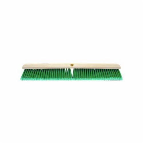Perma-Sweep™ 42164 Push Broom, 24 in OAL, 3 in L Trim, Fine Sweep Face, Flagged Green Polystyrene Bristle
