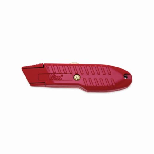 CRESCENT Wiss® WK5V Heavy Duty Retractable Utility Knife, Fixed Blade, 3 Blades Included