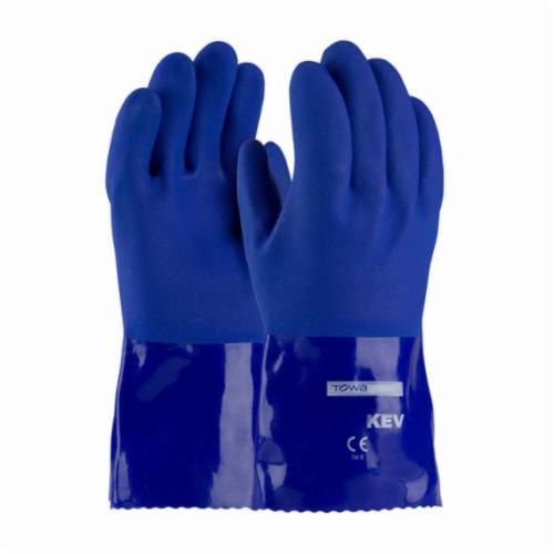 PIP® XtraTuff™ 58-8658K Unisex Cut Resistant Gloves, PVC Coating, Kevlar®, Open/Straight Cuff, Resists: Cut, Cold, Liquids and Oil, ANSI Cut-Resistance Level: A3, Paired Hand
