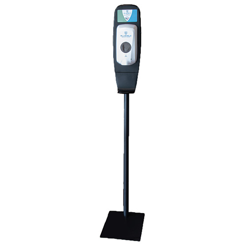 Allshield Refillable Gel Hand Sanitizer Dispensers, Touch-Free, Floor Stand Unit 33oz capacity