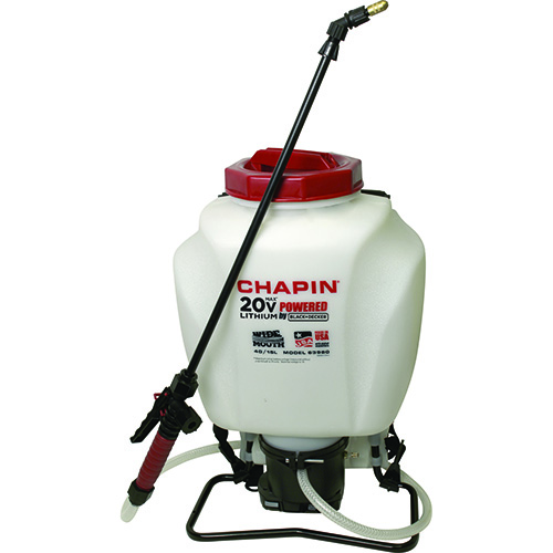 Chapin 63980 Backpack Pump Sprayer, 4 Gallon Capacity, 20V Battery Operated