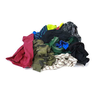 Carolina Textiles 475 Polo Knit Rags, Multicolored, 25#