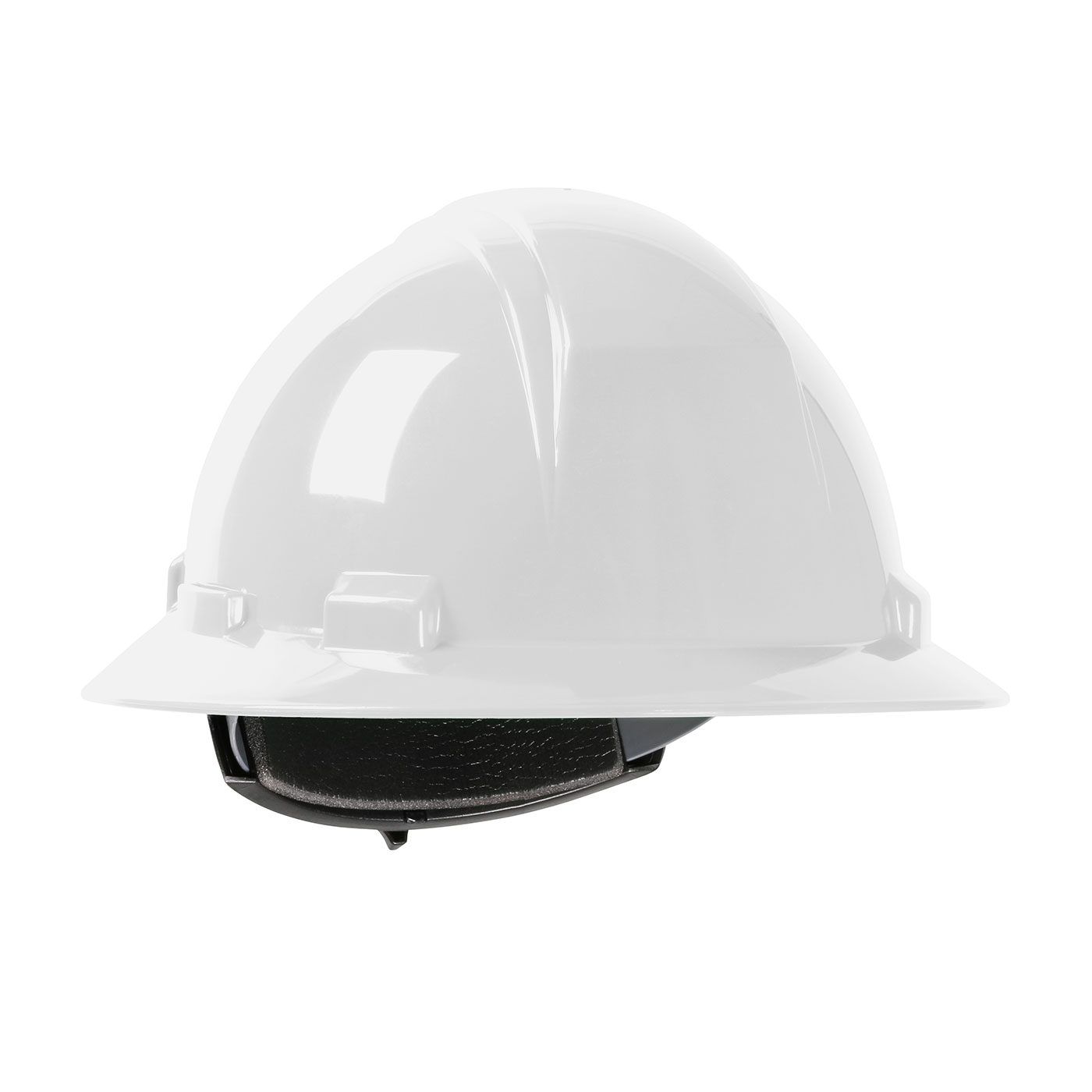 PIP® Dynamic Kilimanjaro™ 280-HP641R-01 Full Brim Hard Hat with HDPE Shell, 4 Point Textile Suspension and Wheel Ratchet Adjustment, White