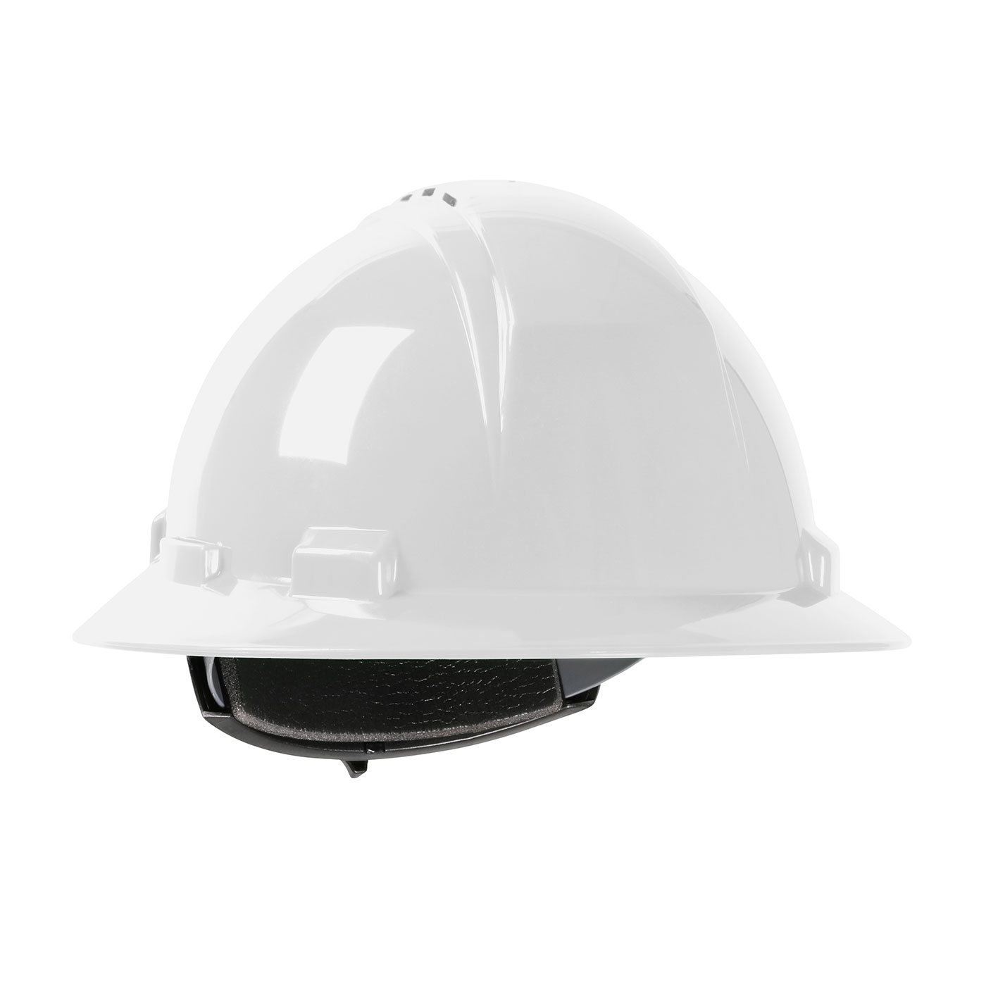 PIP 280-HP641RV Dynamic Kilimanjaro Vented, Ful Brim Hard Hat with HDPE Sheel, 4 Point Textile Suspension and Wheel Ratchet Adjustment, White