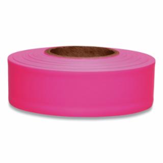 764-TFPG Taffeta Flagging Tape, 1-3/16 in x 150 ft, Flourescent Pink