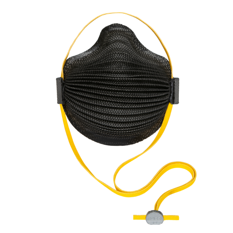 Moldex® M4600 AirWave M Series Black Masks N95 Particulate Respirator with SmartStrap and Nose Flange; M/L; Pack of 10
