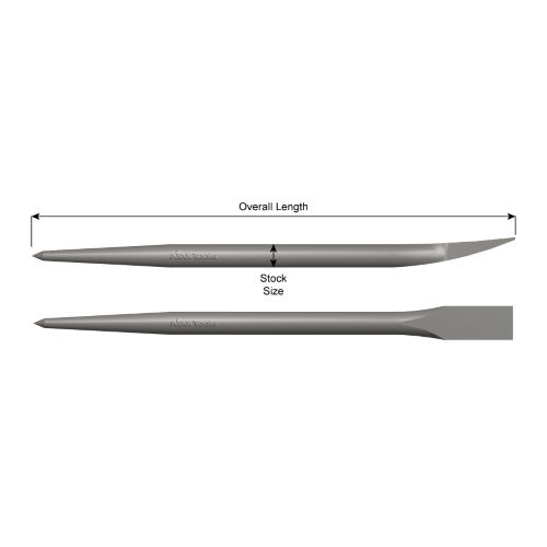 AJAX 9130 Pry Bar, Alloy Steel, 7/8 in Round X 30 in